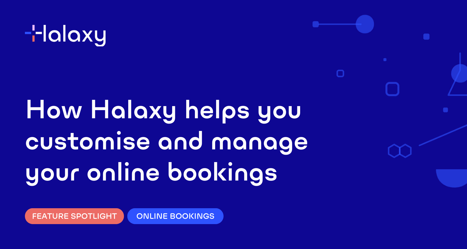 How Halaxy helps you customise and manage your online bookings