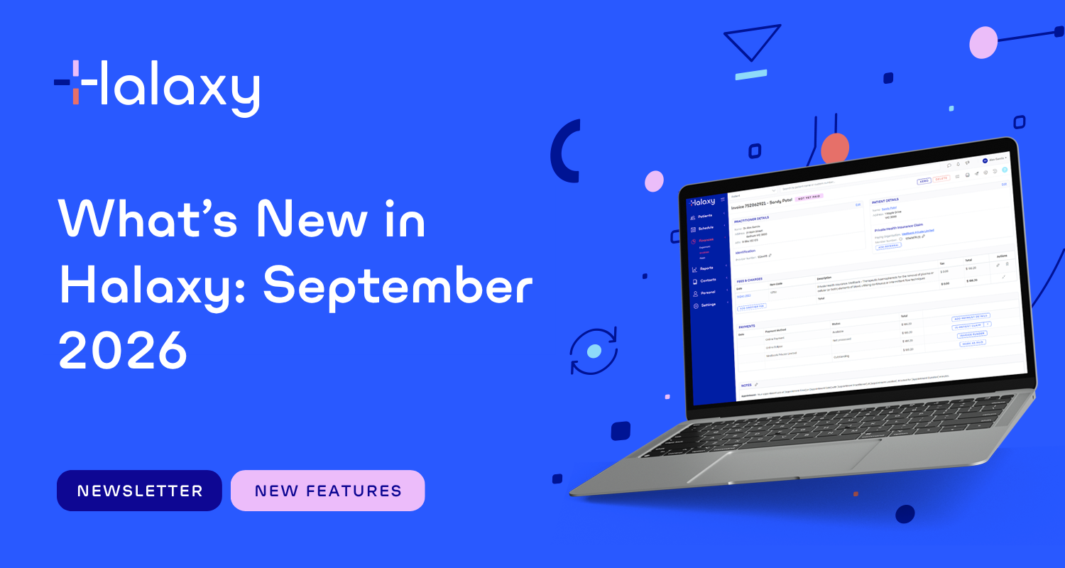 What's New in Halaxy: September 2026