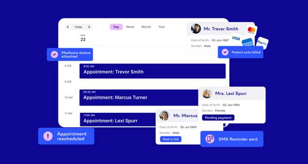 Run your whole practice from your calendar with Halaxy