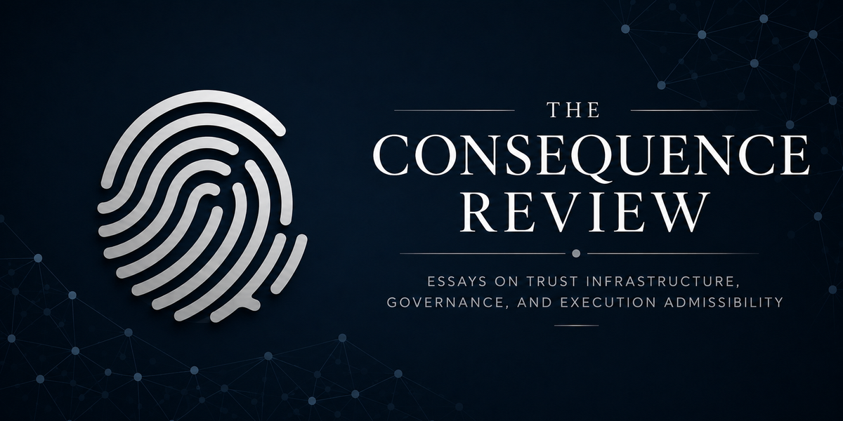 The Problem of Execution Admissibility