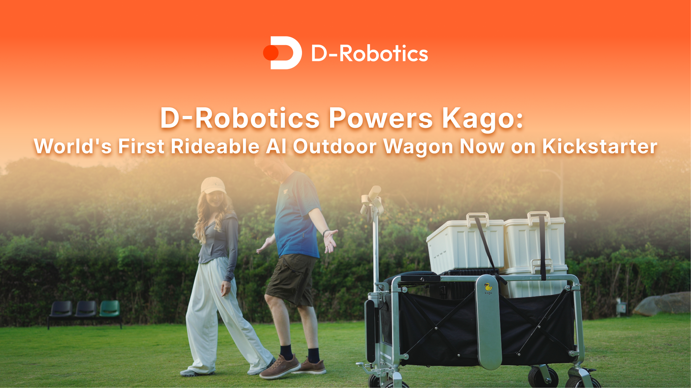 D-Robotics Powers Kago: World's First Rideable AI Outdoor Wagon Now on Kickstarter