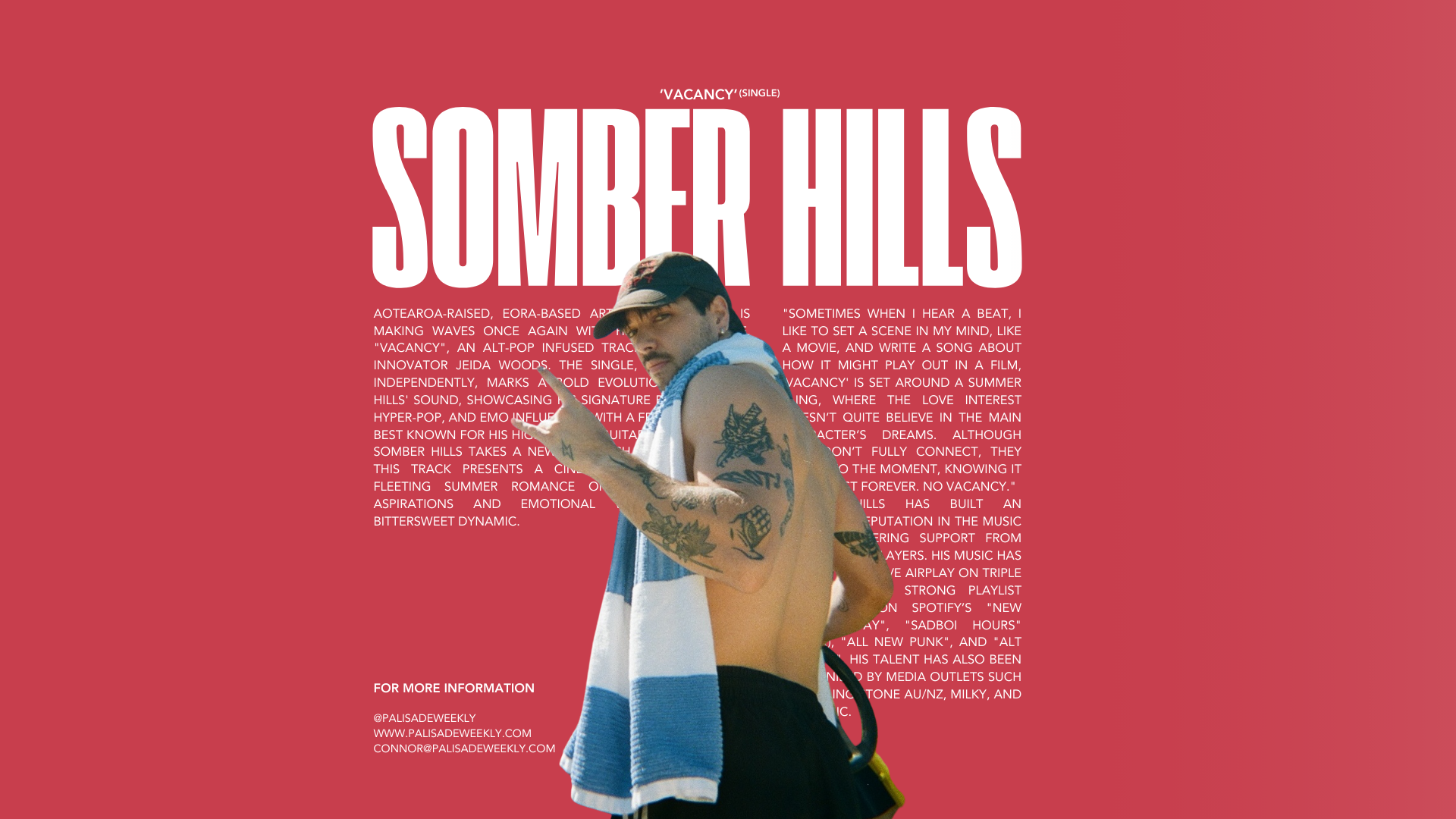 Somber Hills Unveils Genre-Bending Single "VACANCY" Featuring Jeida Woods