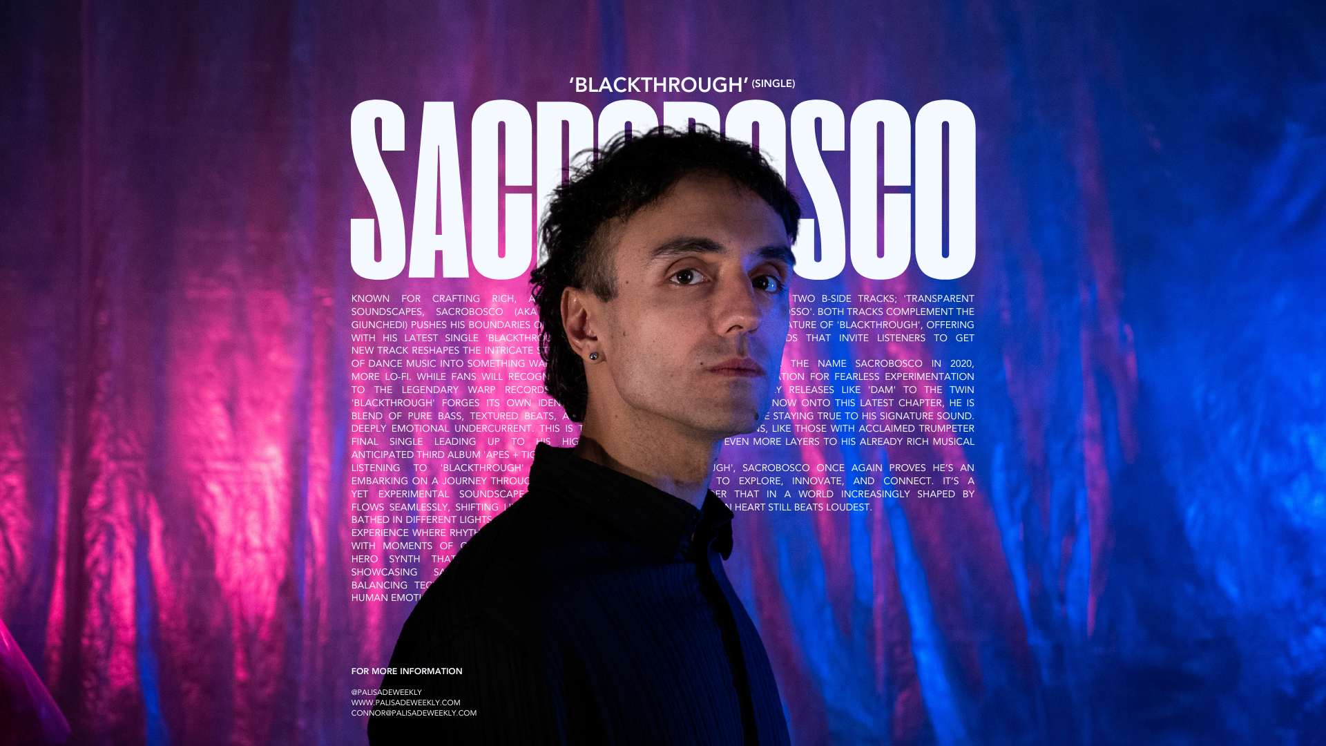 Sacrobosco’s "Blackthrough" Explores the Raw Power of Sound and Feeling