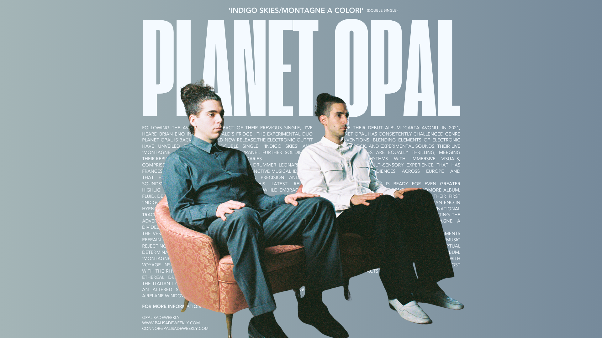 Planet Opal Unveils Double Single: Indigo Skies & Montagne A Colori