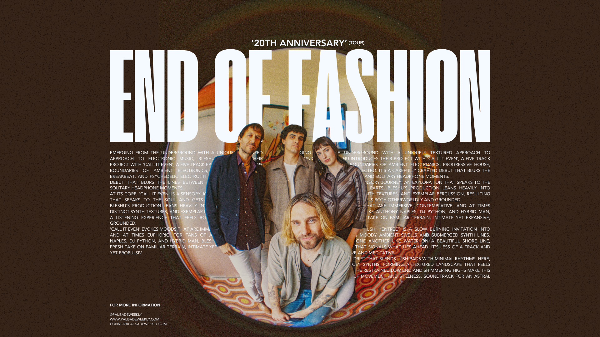 End of Fashion Announce 20th Anniversary Tour and Deluxe Album Reissue