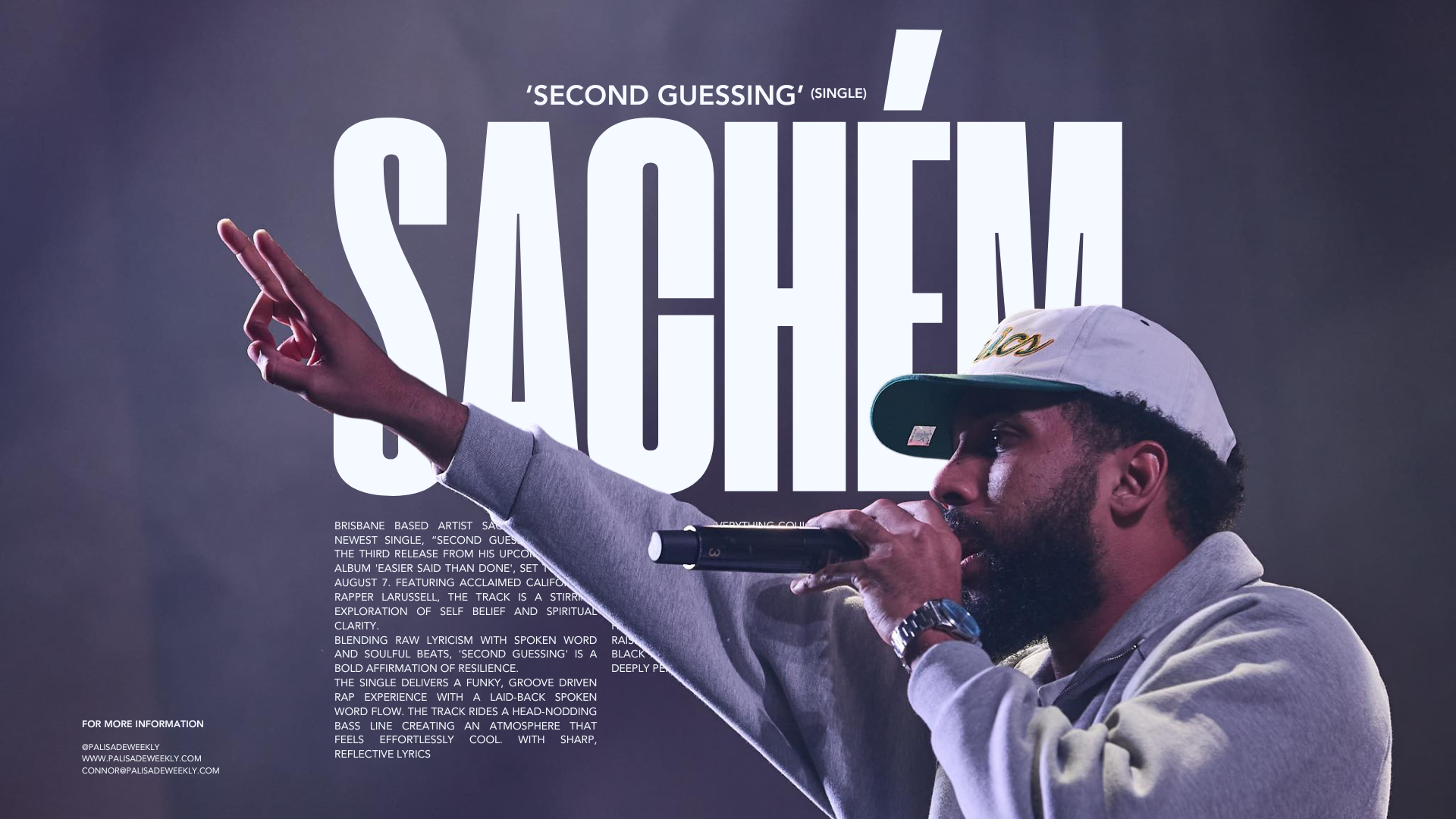 SACHÉM Releases Empowering Single 'Second Guessing' Featuring LaRussell