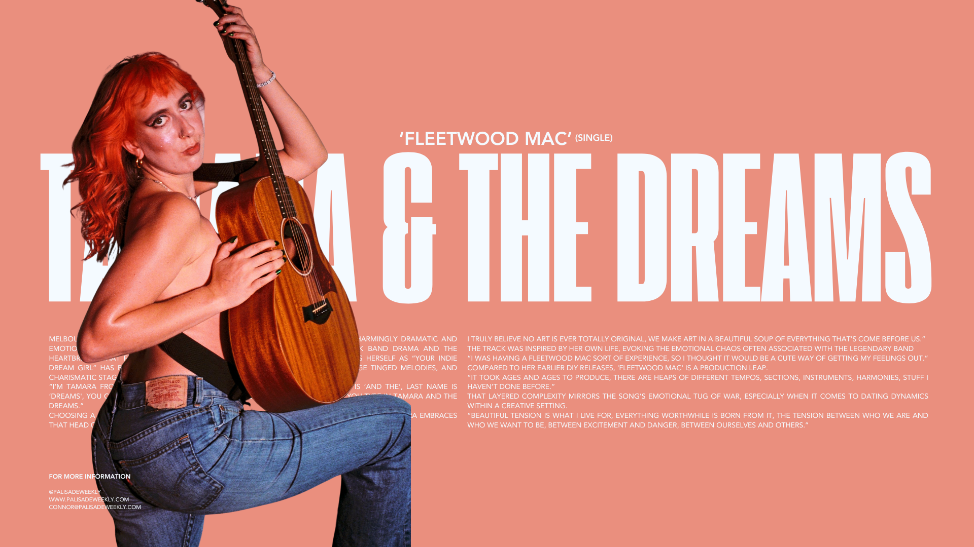 Tamara & the Dreams Channels Rock Star Romance in New Single 'Fleetwood Mac'