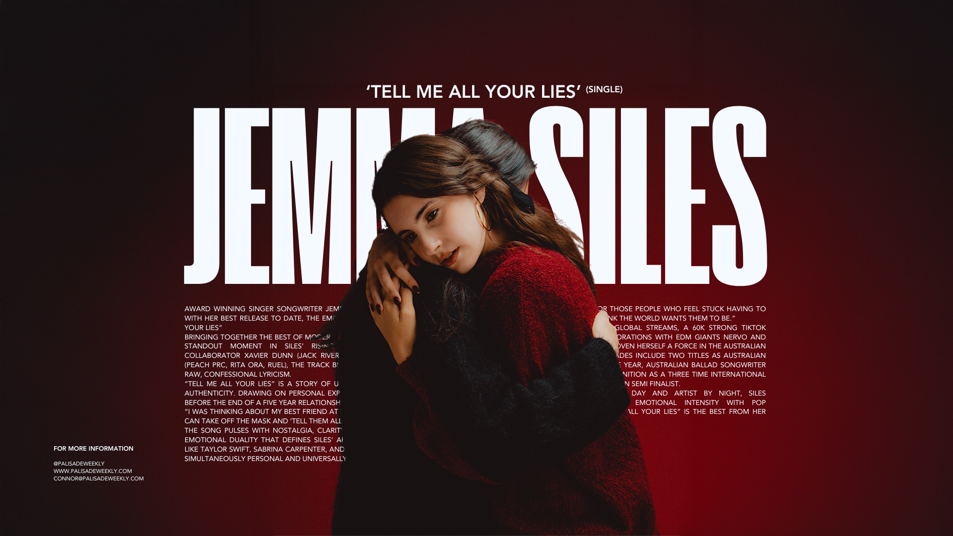 Jemma Siles Unleashes Powerful Pop Anthem 'Tell Me All Your Lies'