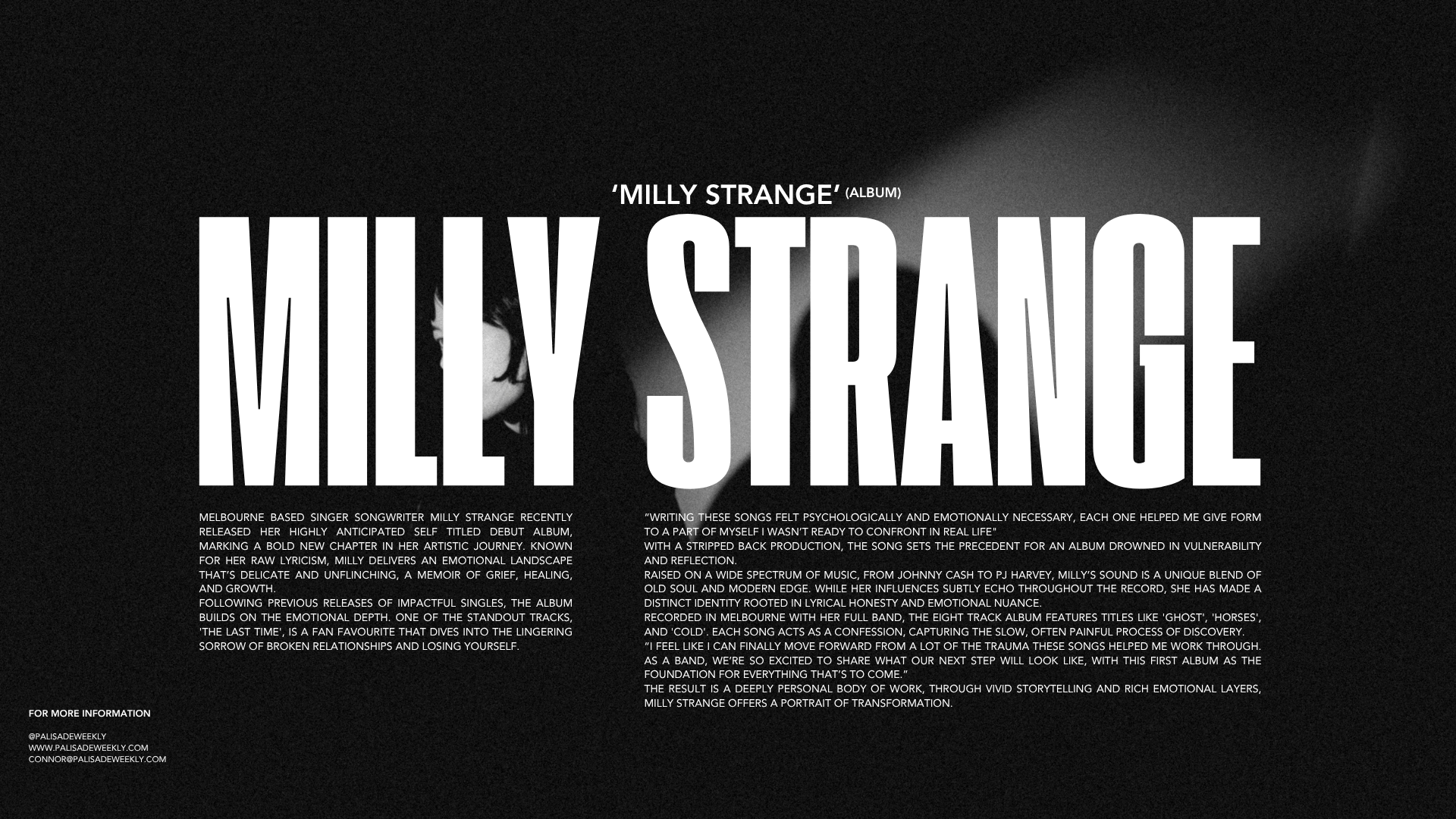 Milly Strange Unveils Deeply Personal Debut Album