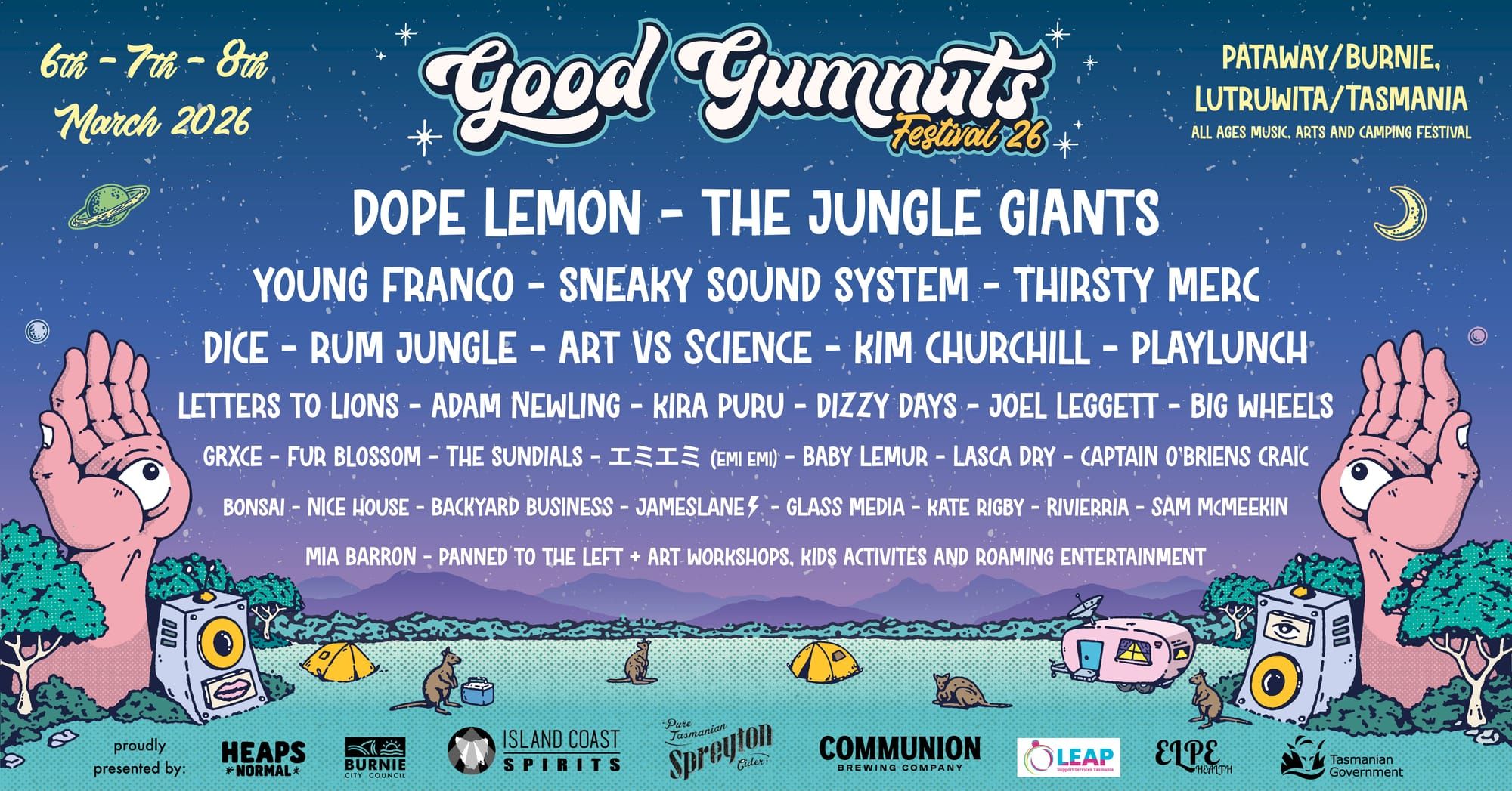 Good Gumnuts 2026 Festival Lineup Revealed