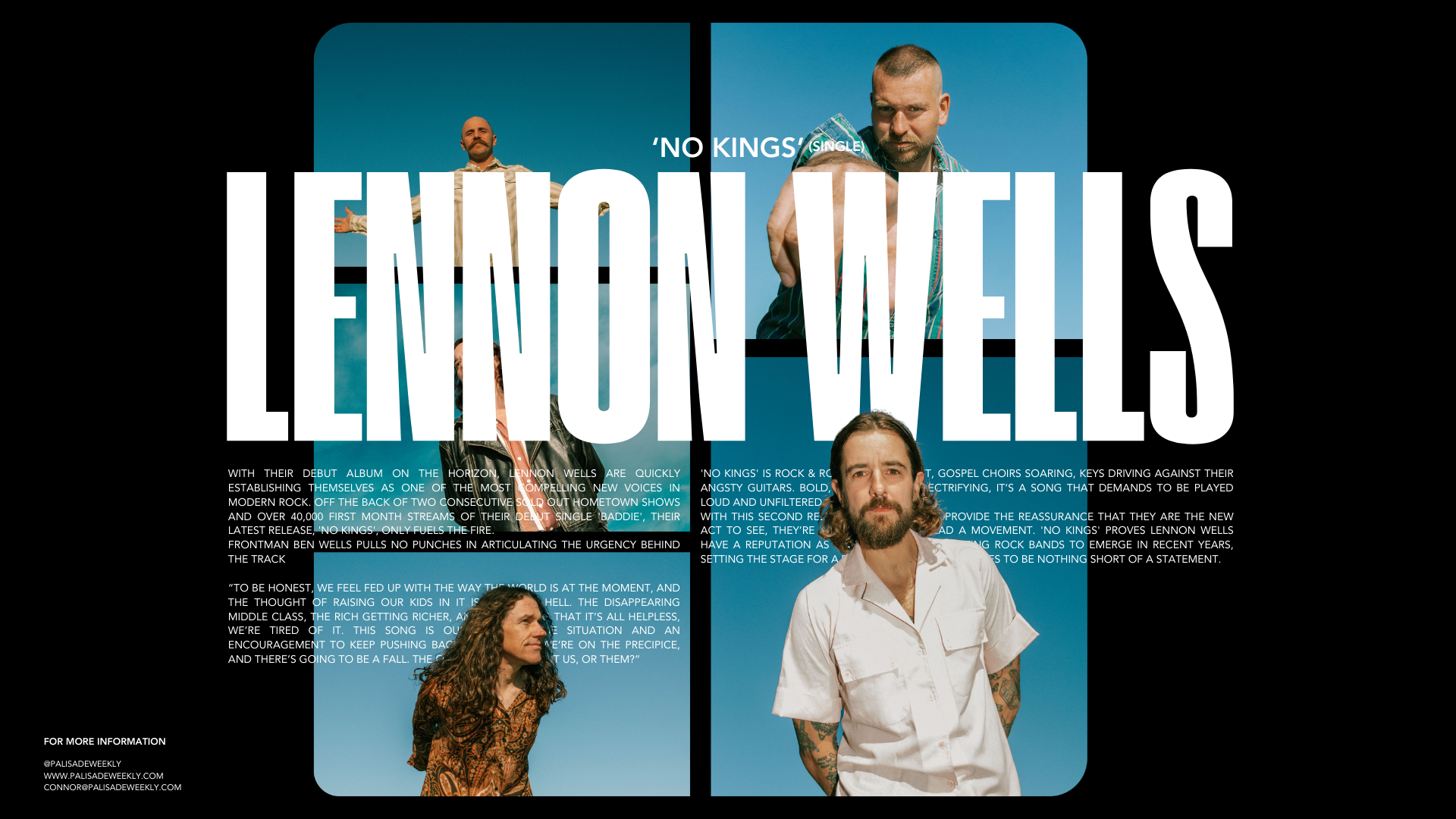 Lennon Wells Drop Explosive New Single 'No Kings'