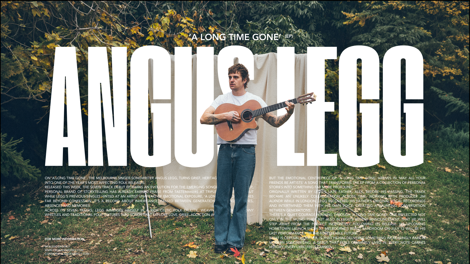 Angus Legg Finds His Father's Voice in a Heartbreaking Folk Debut