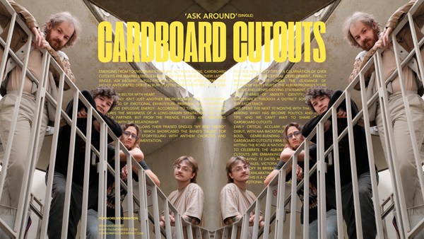 Cardboard Cutouts Groundbreaking Anthem “Ask Around” Ahead of Debut Album "Politics and Footy Tips"