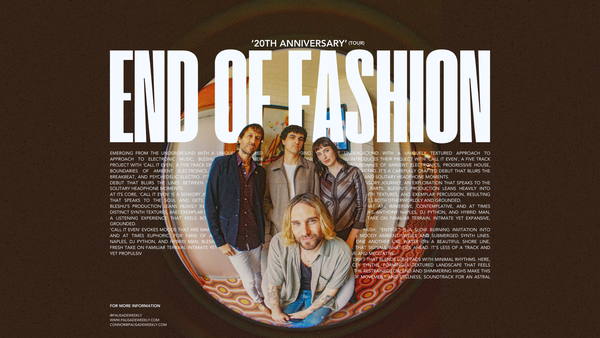 End of Fashion Announce 20th Anniversary Tour and Deluxe Album Reissue