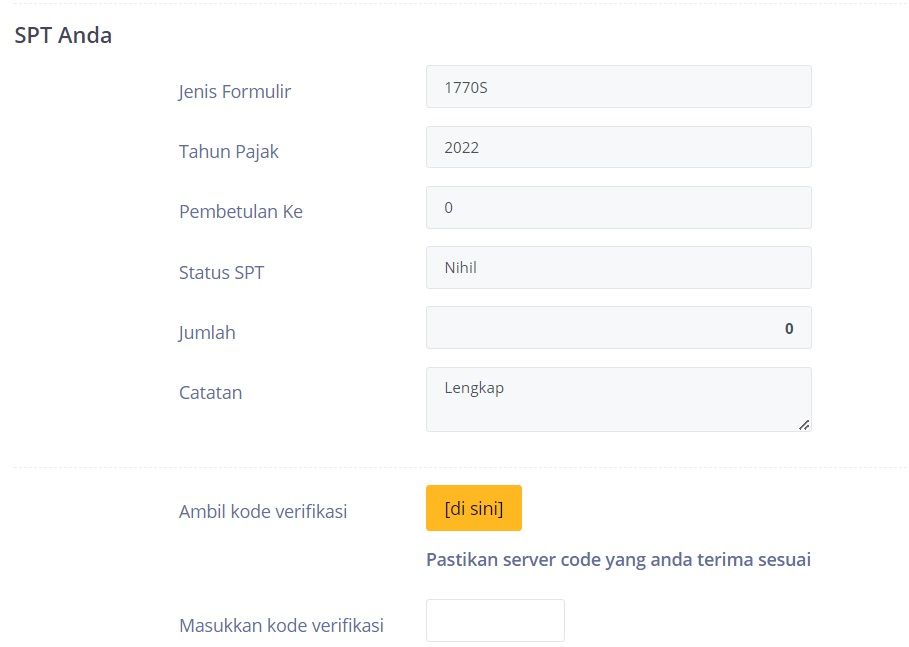 lapor pajak final