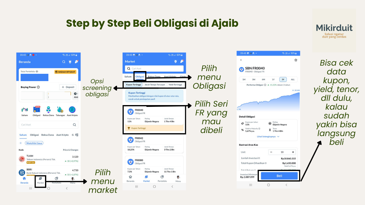 step by step investasi obligasi di ajaib