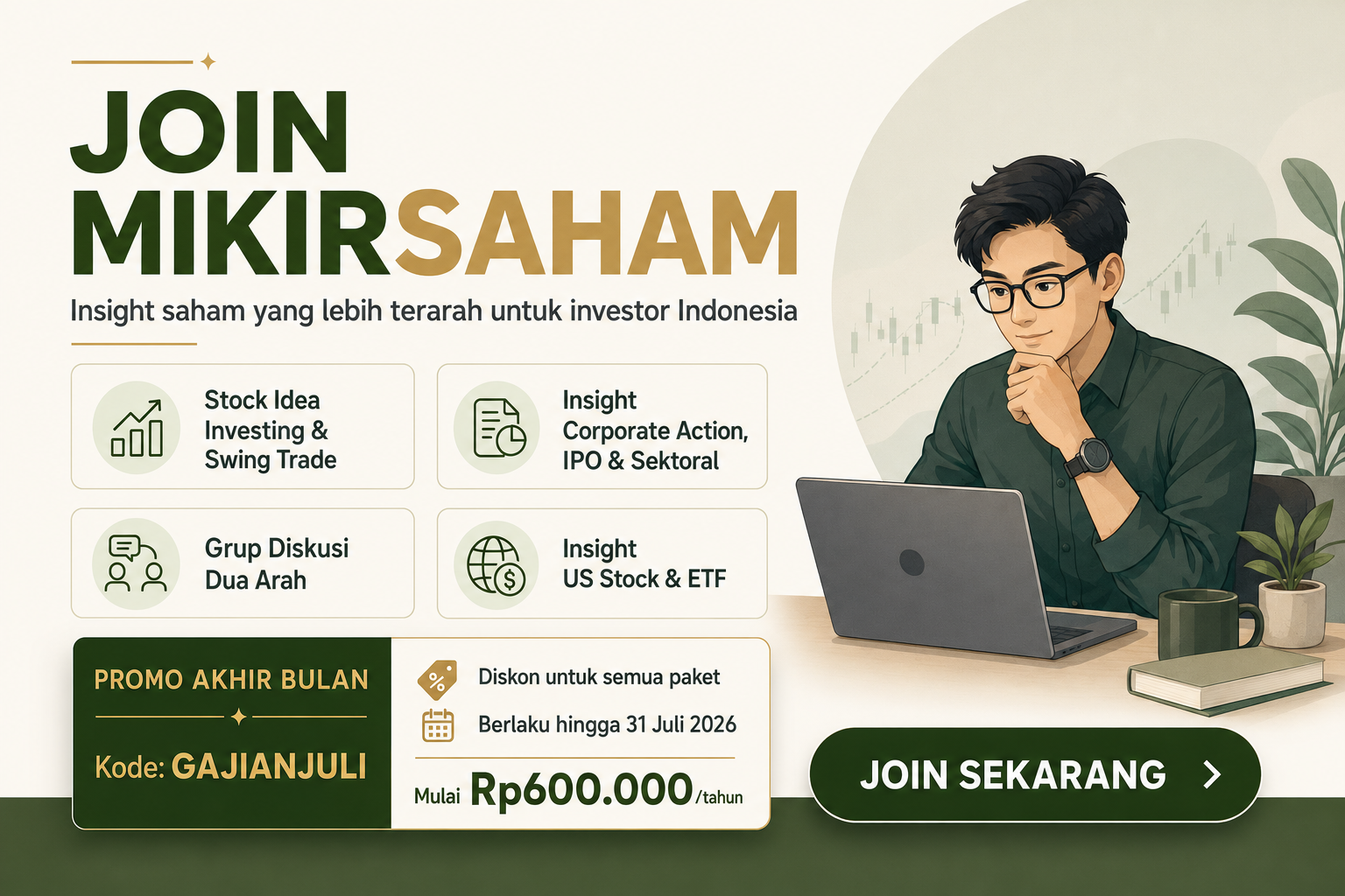 Join Mikirsaham Sekarang