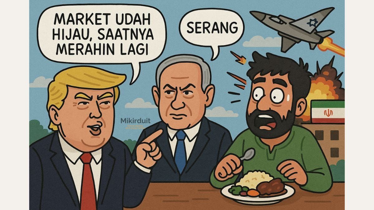efek perang israel-Iran ke pasar saham