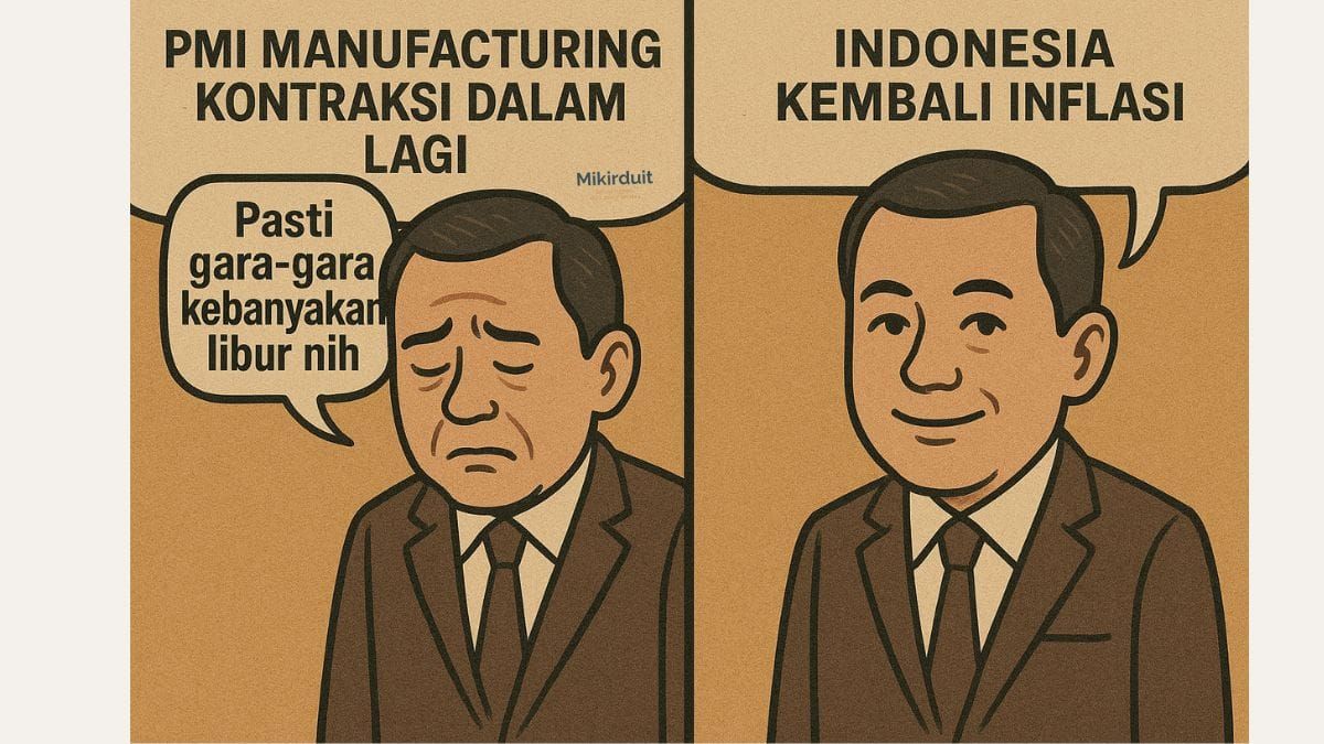 data inflasi dan pmi manufakturing indonesia