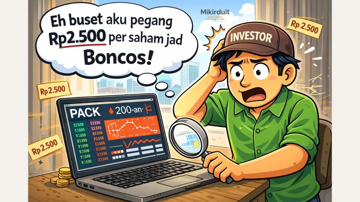 saham PACK mencatatkan penyesuaian harga teoritis