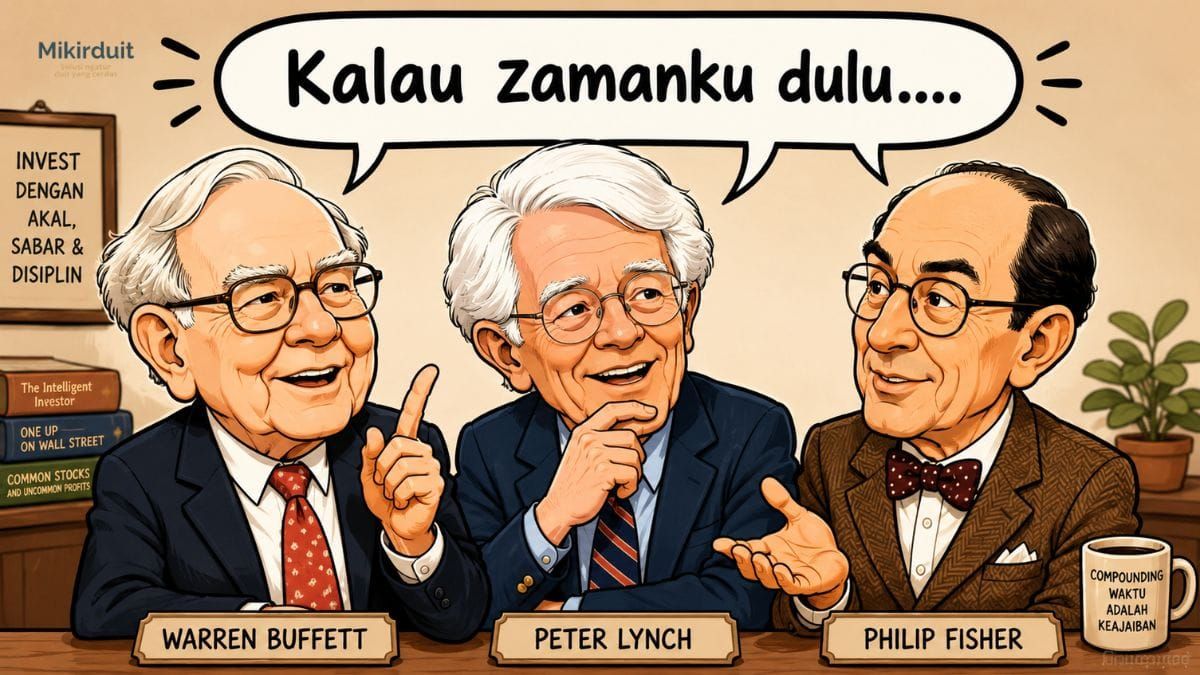 cerita warren buffett, peter lynch, dan philip fisher