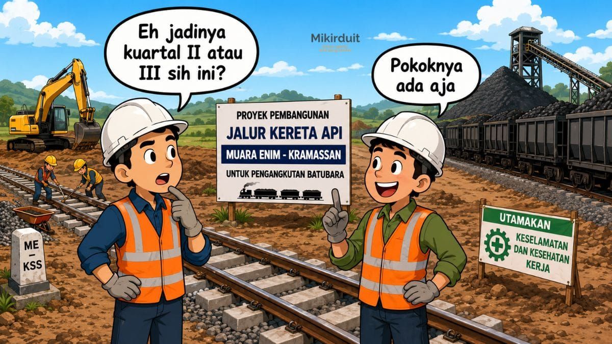 proyek pengangkutan batu bara dengan kereta PTBA