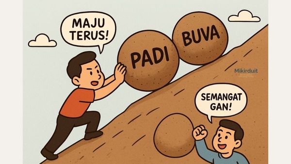 saham MINA, PADI,dan BUVA