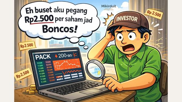saham PACK mencatatkan penyesuaian harga teoritis