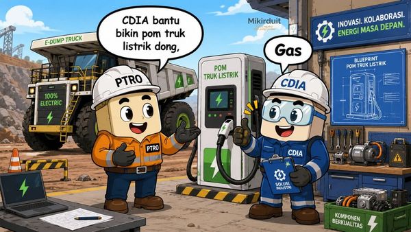 saham PTRO dengan CDIA