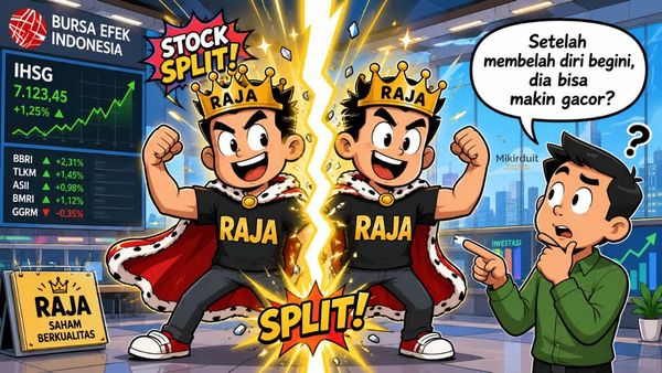 saham RAJA stock split