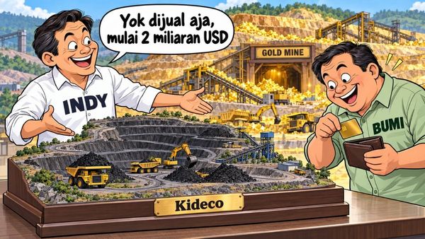saham INDY mau jual kideco ke BUMI