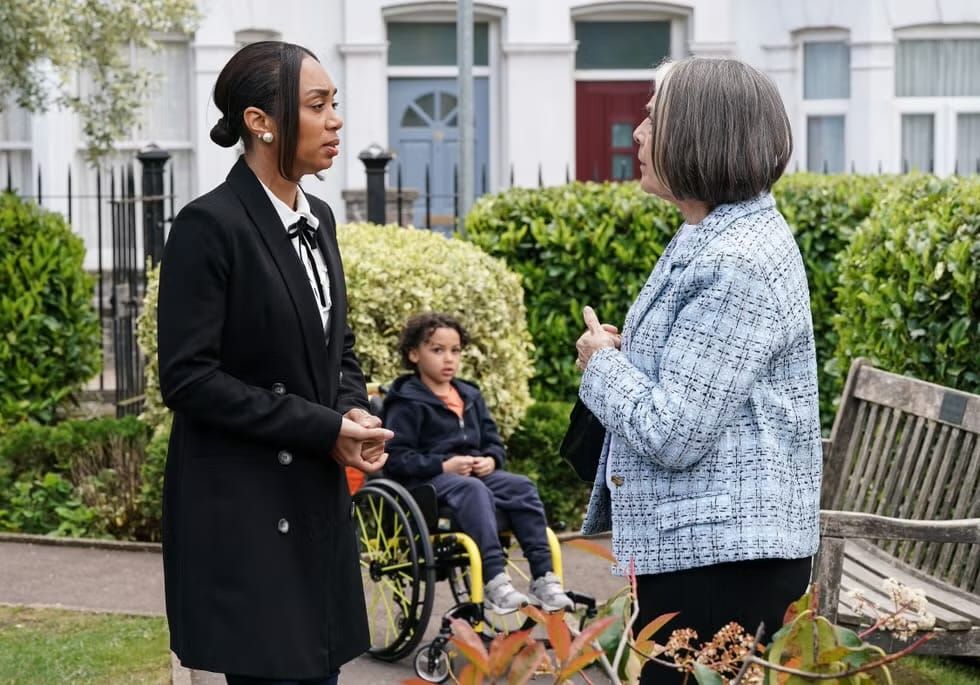 EastEnders airport drama raises fears Sheila plans to flee with Jordan