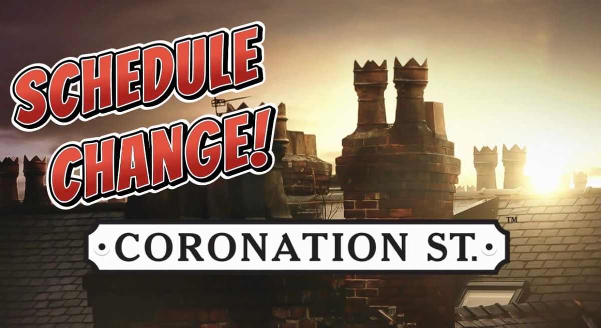 Coronation Street schedule change on 16 September as football takes over ITV1