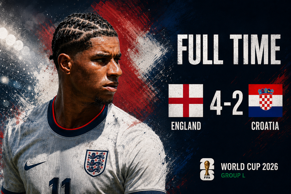 England 4 Croatia 2: Bellingham, Kane & Rashford Inspire World Cup victory as Three Lions make winning start