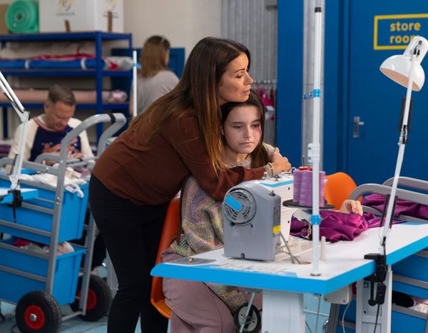 Coronation Street Betsy Swain has both mums by her side