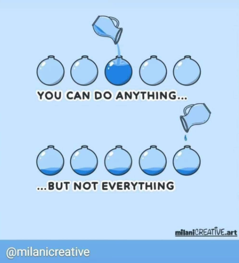 You can do anything… but not everything. Can fill one jug but not 10.