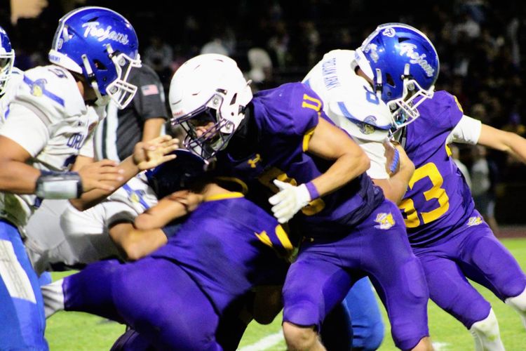 Orland football: Varsity falls at Ukiah, JV makes it 38 straight and freshmen nearly pull off comeback