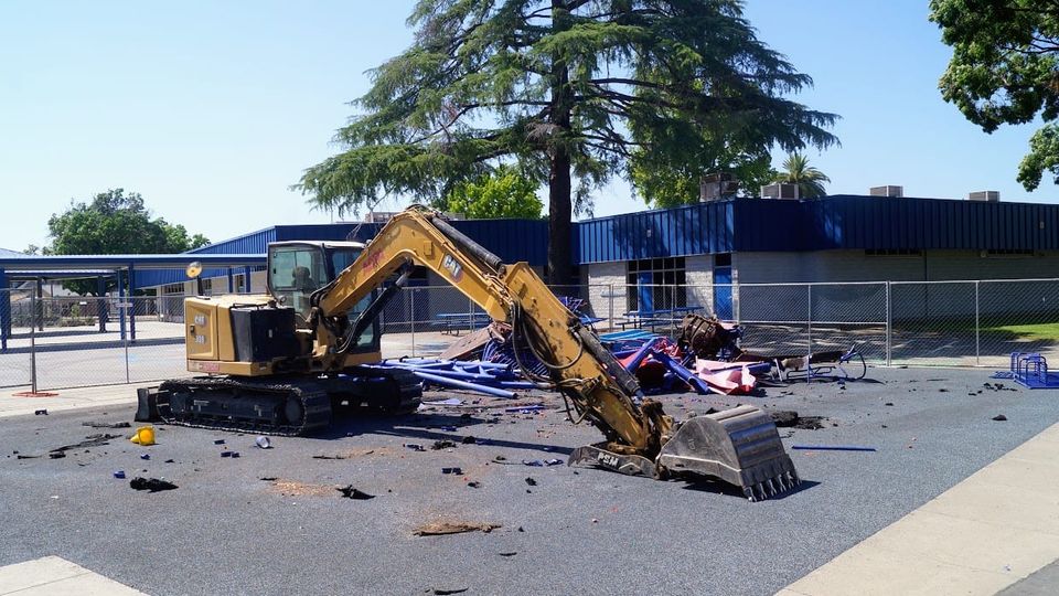 Mill Street playground demolished as part of $10 million school expansion project