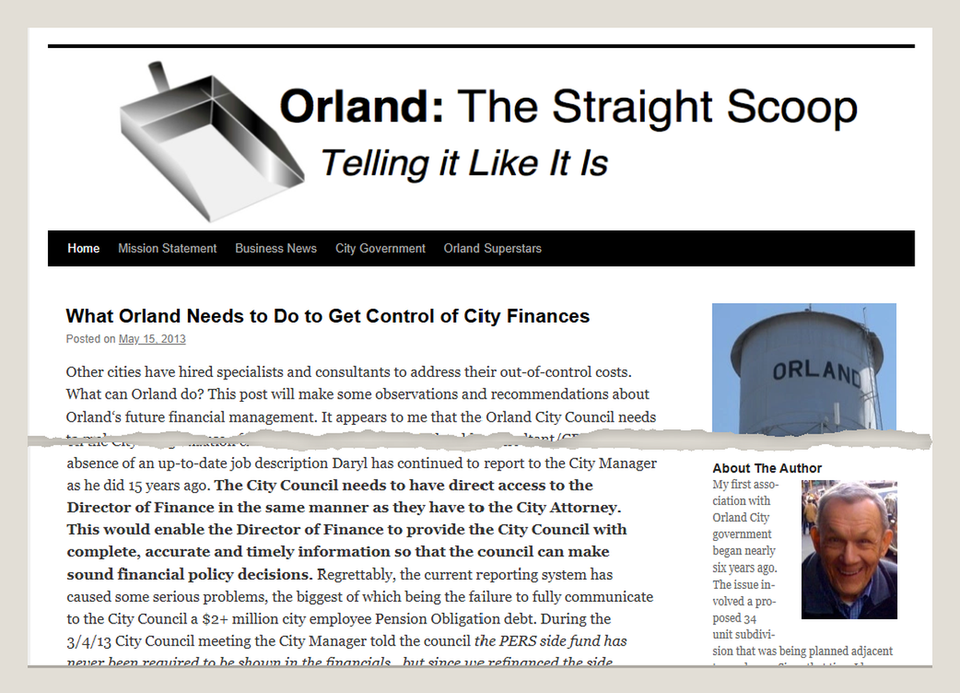 For A Better Orland: The city's budget, my dad's quest, and the debt that won't go away