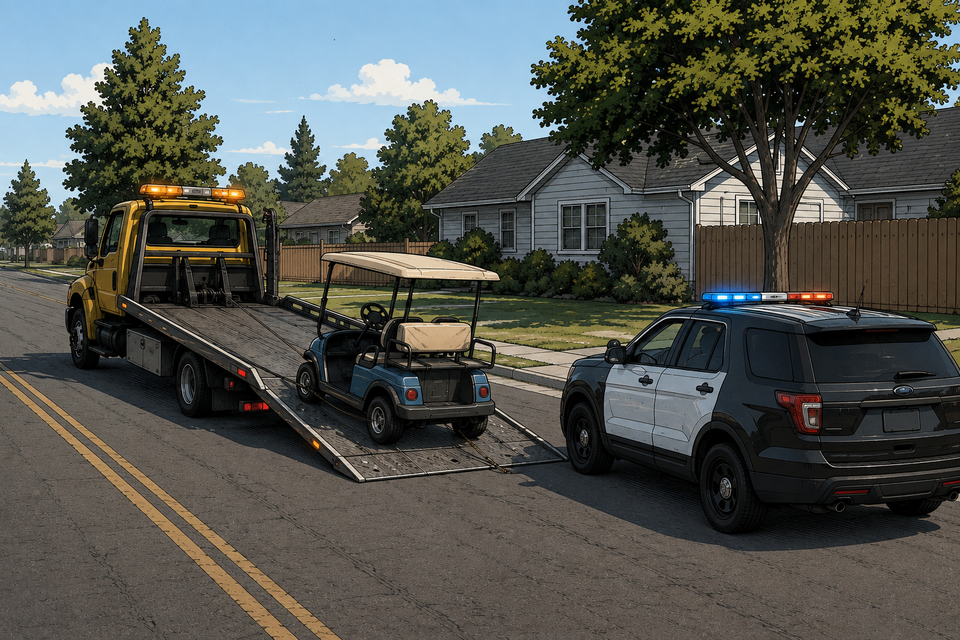 Egged houses, a joyriding golf cart, and a very good dog: This week with the OPD, Aug. 13–24, 2026