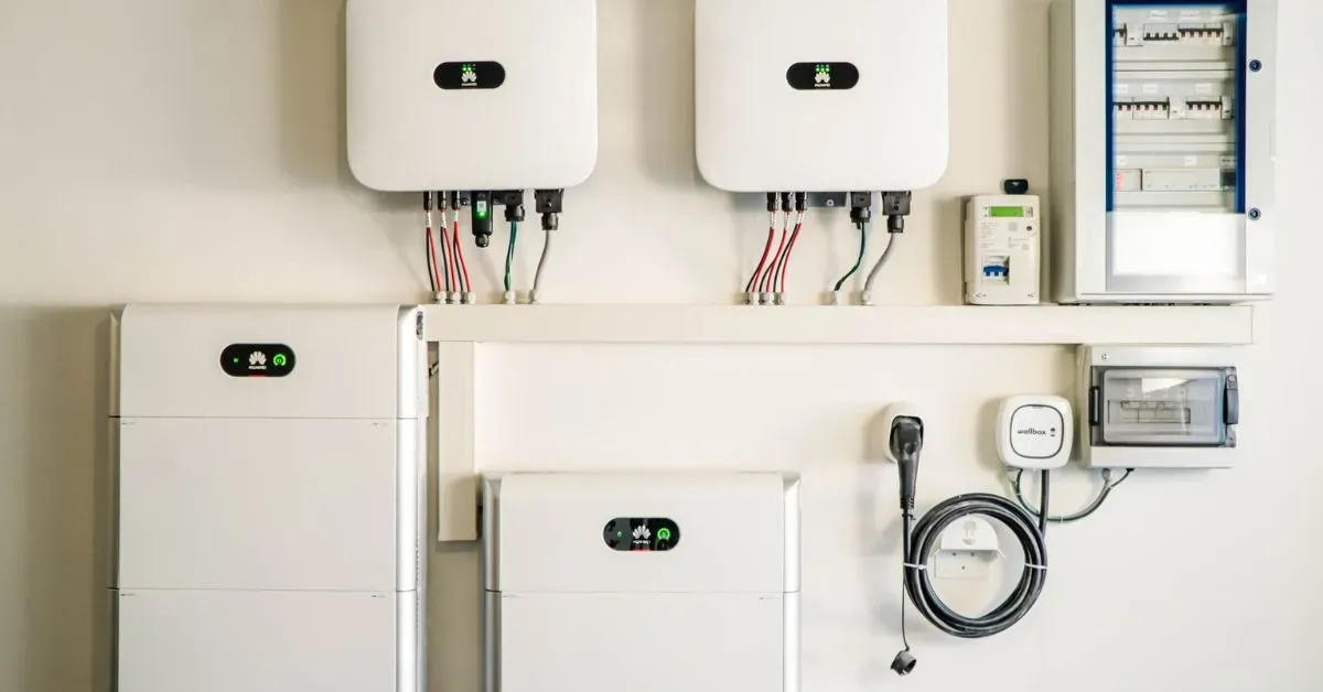 Esempio di posizionamento hardware e inverter fotovoltaico in una casa