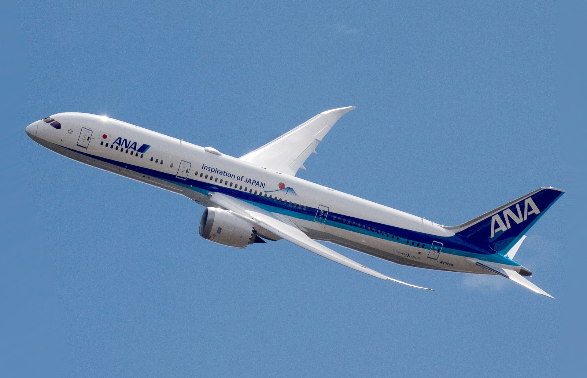 A photo featuring Nippon Air Livery Boeing 787 Jet