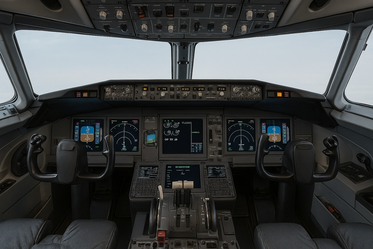 An AI generated image of cockpit 