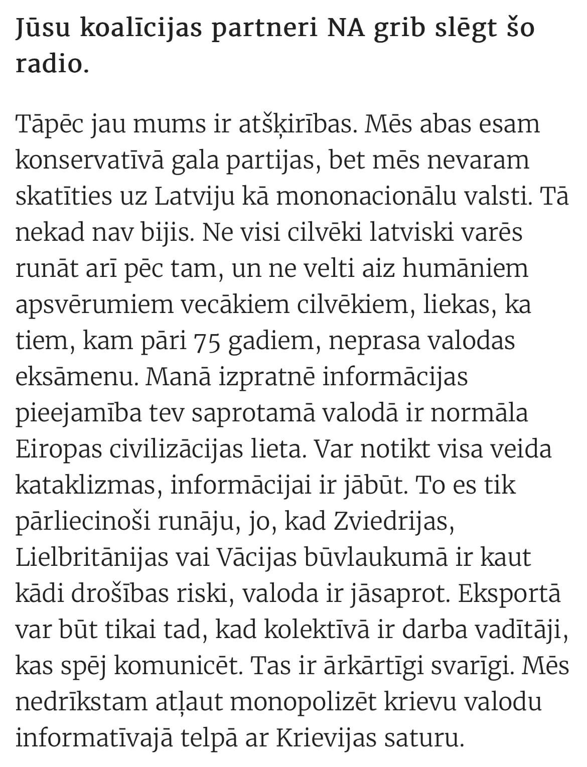 Latvija nav mazā Krievija