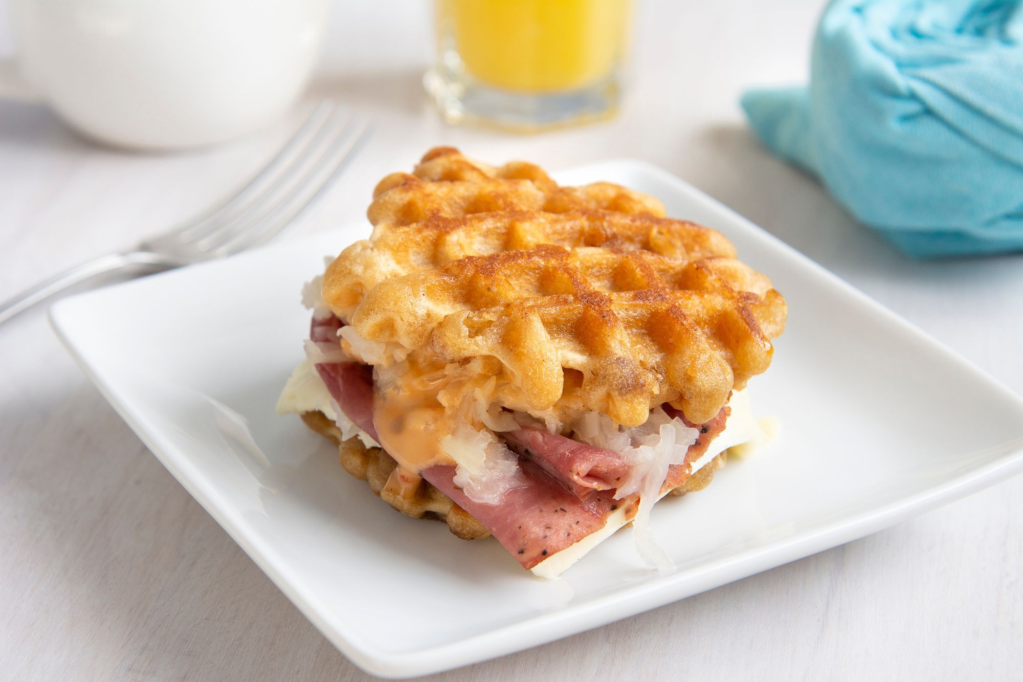 Waffle Reuben Sandwich