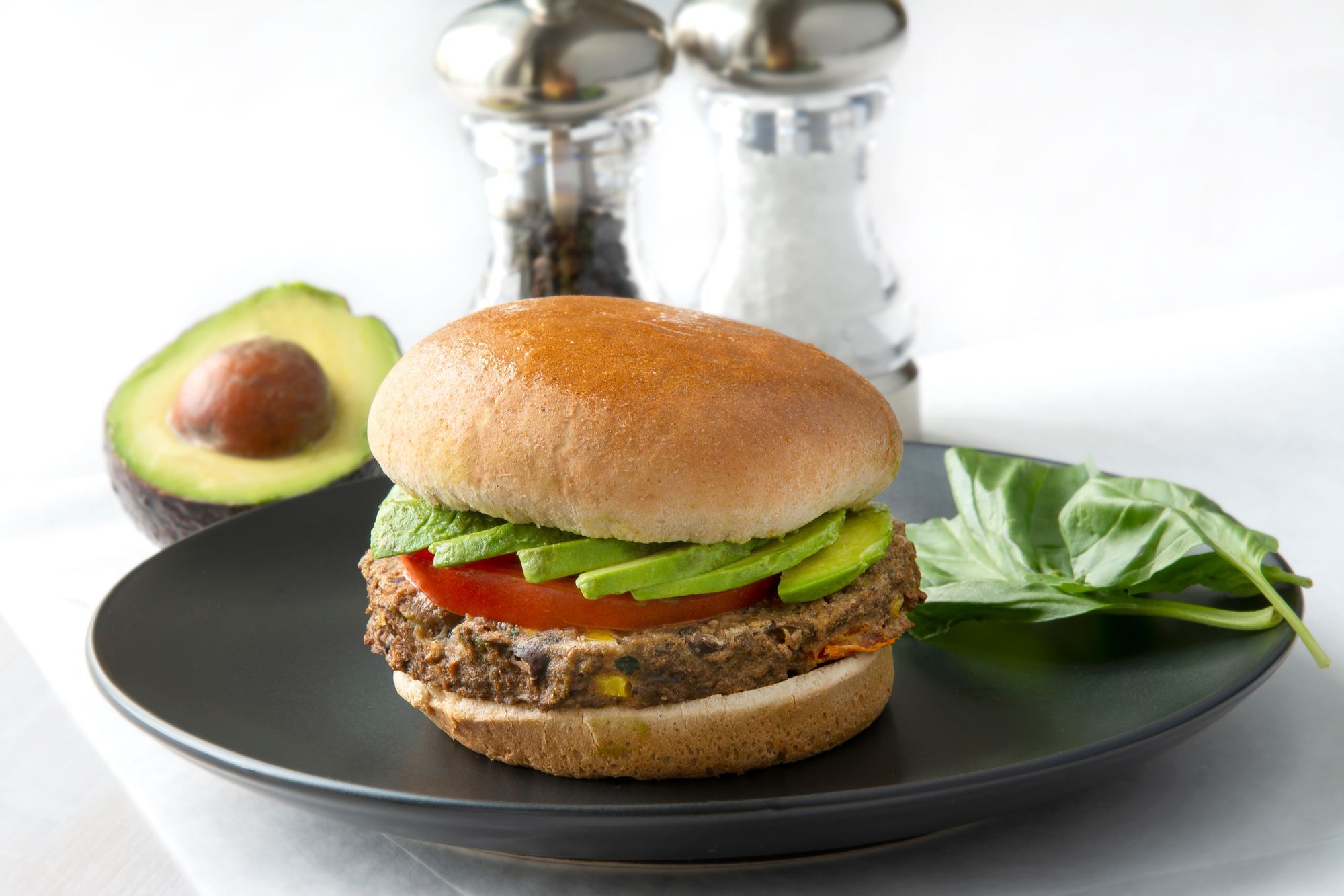 Black Bean Avocado Veggie Burger