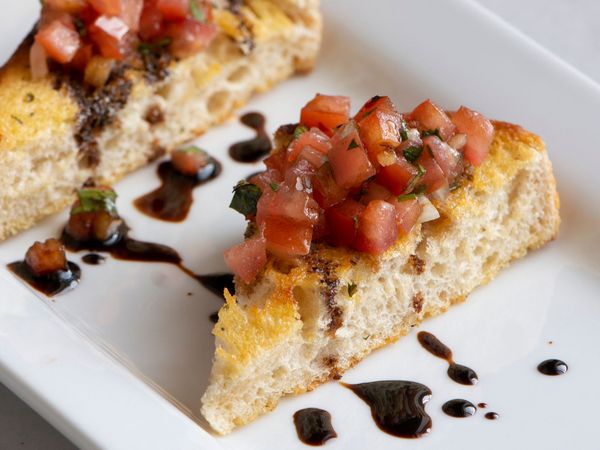 Bruschetta in Texas Toast Crostini