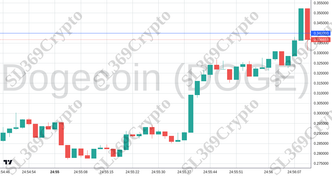 Accurate prediction 2383 - Dogecoin (DOGE) hit $0.34