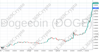 Accurate prediction 2395 - Dogecoin (DOGE) hit $0.38