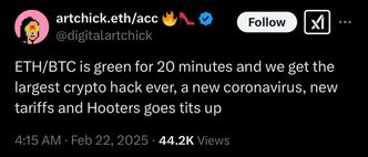 Vision log 1326 - Guides gave warnings about the biggest crypto hack, Bybit, inside job, everything is hackable, govt involvements somehow, they're trying to consolidate, absorb exchanges, Ledger wallet is compromised